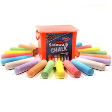 Load image into Gallery viewer, Chalk City Sidewalk Chalk, 20 Count, 7 Different Colors, Jumbo Chalk, Non-Toxic, Washable, Art Set