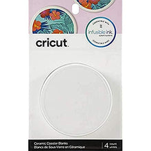Load image into Gallery viewer, Cricut Coaster Blanks, Ceramic Infusible Ink, White
