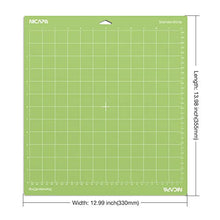 Load image into Gallery viewer, Nicapa Standard Grip Cutting Mat for Cricut Explore Air 2 Maker(12x12 inch,3 Pack) Standard Adhesive Sticky Green Quilting Replacement Cut Mats