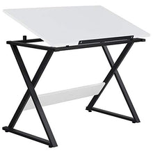 Load image into Gallery viewer, YAHEETECH Drafting Table Artist Desk Draft Desk Drawing Paninting Studying Table w/Tilted Tabletop Art Craft Work Station for Adults Teens Home Office Use