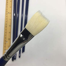Load image into Gallery viewer, XDT#839 Bright Artist Paint Brushes 6pc White Goat #2 #4 #6 #8 #10 #12 Watercolor