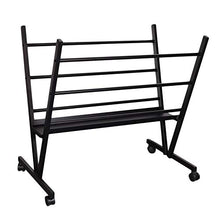 Load image into Gallery viewer, Falling in Art Metal Professional Print Rack, Holds Posters, Prints, Canvas Art for Shows & Storage, Mobile with Rolling Casters