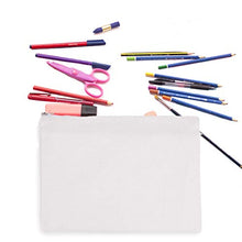 Load image into Gallery viewer, Yingkor 2-pack Cotton Canvas Zipper Cosmetic Bag Makeup Bags Tool Organizer with Cotton Lining 20x28cm (White)
