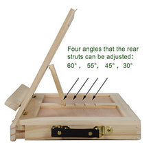 Load image into Gallery viewer, Tavolozza 19pcs Painting Table Easel Set, Wooden Mixed Media Art Set Easel Kit Includes Tabletop Easel, Acrylic Paints, Brushes, Canvas Panel, Art Supplies Gift for Beginners, Kids, Adults