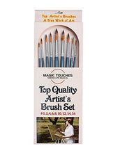 Load image into Gallery viewer, Artist Round Paint Brushes - Professional Quality Golden Nylon, Long Handle, Round Paint Brush Set - Ideal for Watercolor Painting and Equally Useful for Acrylic Painting, Gouache and Oil Painting.