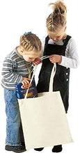 Load image into Gallery viewer, TBF Set of 25 (twenty five) Natural Cotton Canvas Tote Bags! Blank Art Craft Supply Book Print Bulk Lot School! Blank goods