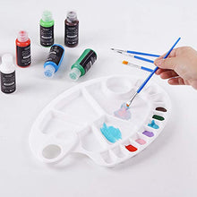Load image into Gallery viewer, 3 PCS Large Watercolor Paint Palettes,17 Wells Non-Stick Easy Clean Art Palettes for Painting Party, DIY Craft and Art Painting