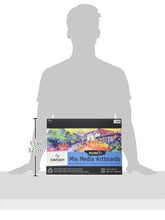 Load image into Gallery viewer, Canson Plein Air Mix Media Art Board Pad for Watercolor, Acrylic, Pens and Pencils, 12 x 16 Inch, Set of 10 Boards