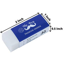 Load image into Gallery viewer, Mr. Pen Pencil Erasers, White, Large, Pack of 10