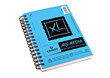 Load image into Gallery viewer, Canson XL Series Mix Paper Pad, Heavyweight, Fine Texture, Heavy Sizing for Wet or Dry Media, Side Wire Bound, 98 Pound, 5.5 x 8.5 in, 60 Sheets, 5.5"X8.5"