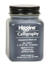 Load image into Gallery viewer, Higgins Black Calligraphy Ink, 2.5 Ounce Bottle (44314)