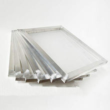 Load image into Gallery viewer, INTSUPERMAI 6pc 23Inch x31Inch Inch Aluminum Silk Screen Frame with 160 Mesh White Pre-Stretched Silk Screen Printing Frame