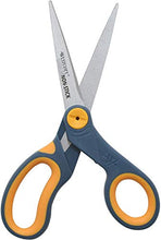 Load image into Gallery viewer, 8" Straight Titanium Bonded Non-Stick Scissors with Adjustable Glide Feature, 3pk (15454), Grey/Yellow
