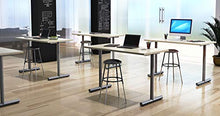Load image into Gallery viewer, Stand Up Desk Store Stackable Adjustable-Height Classroom Office Workstation Stool (Black)