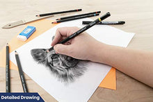 Load image into Gallery viewer, Pacific Arc Premium Charcoal Drawing Pencils for Artists - 6 Pieces Soft Medium and Hard - Charcoal Pencils for Drawing, Sketching and Shading - Great Non Toxic Art Supplies Set for Adults and Kids