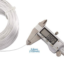 Load image into Gallery viewer, Pandahall 984 Feet Silver Aluminum Craft Wire 20 Gauge Flexible Metal Wire for Jewelry Making