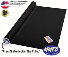 Load image into Gallery viewer, Extra Large Blackboard Chalkboard Banner Vinyl Adhesive Paper (7.5 FEET) w/ Upgraded Color Chalks - Shelf Drawer Liner Wall Decal Poster Roll Paint Alternative - Peel & Stick Shape Silhouette