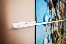 Load image into Gallery viewer, Floating Ledge Metal, Picture, Photo and Art Display, Modern Shelf 4Ft Long by 2 in Wide (4FTW20IN, White)