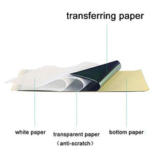 Load image into Gallery viewer, Tattoo Transfer Paper - Romlon 50 Sheets Tattoo Stencil Paper Tattoo Paper A4 Size Paper with 4 Layers Tattoo Transfer Paper DIY Tracing Paper for Tattoo Transfer Kit Tattoo Supplies