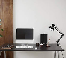 Load image into Gallery viewer, TORCHSTAR Metal Swing Arm Desk Lamp, Classic Architect Clip On Study Table Lamps, Interchangeable Base Or Clamp, E26 & E27 Base, Replaceable Bulbs, Multi-Joint, Black Finish