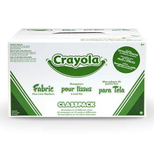 Load image into Gallery viewer, Crayola 58-8215 Crayola Fabric Marker Classpack, Ten Assorted Colors, 80/Box