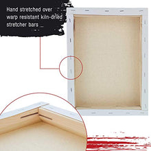 Load image into Gallery viewer, U.S. Art Supply 11" x 14" Gallery Depth 1-1/2" Profile Stretched Canvas 3-Pack - Acrylic Gesso Triple Primed 12-Ounce 100% Cotton Acid-Free Back Stapled Pouring Art