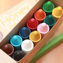 Load image into Gallery viewer, Honeysticks 100% Pure Beeswax Crayons Natural, Safe for Toddlers, Kids and Children, Handmade in New Zealand, For 1 Year Plus (12 Pack)