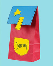 Load image into Gallery viewer, Hygloss Products Colored Paper Bags - Party Favors, Puppets, Crafts & More - Medium Paper Bags - 4# Size - 5 x 3 x 9.75 Inches - Bright Assorted Colors - 50 Pack