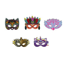 Load image into Gallery viewer, Janod Crafts – No Glue No Mess Scratch Art Party Masks – Creative, Imaginative, Inventive, and Developmental Play -- STEAM Approach to Learning – Ages 5-8+