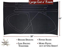 Load image into Gallery viewer, EVA Foam Cosplay - 6mm Thick (2mm to 10mm) - Black or White - Large 35" x 59" Sheet - Ultra High Density 85 kg/m3 - by The Foamory