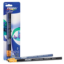 Load image into Gallery viewer, PRANG Artist Charcoal Pencil Sets, Set of 2 Charcoal Pencils, 1 Medium and 1 Soft, Black (60300)