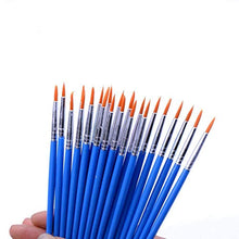 Load image into Gallery viewer, Round Paint Brushes,50 Pcs Art Paintbrushes for Kids/ Artists/Painters/Beginners/Students ,Short Plastic Handle,Nylon Hair Brushes for Acrylic Oil Watercolor Art Painting