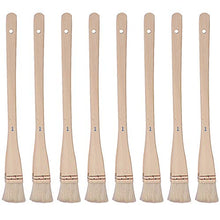 Load image into Gallery viewer, KEILEOHO 8 PCS 1 Inch Flat Hake Brushes, Creative and Professional Hake Brush for Watercolor, Soft and White Hake Brush Set with Handle for Watercolor Wash Pottery Painting