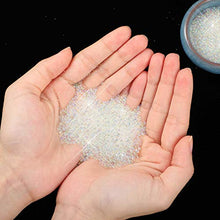 Load image into Gallery viewer, 100 g UV Resin Bubble Beads 0.4 mm to 3 mm Droplet Bubble Beads Fillers for DIY Shaker Resin Molds Resin Pendant Jewelry Making (Transparent Color)