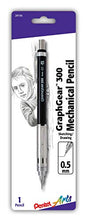Load image into Gallery viewer, Pentel Arts GraphGear 300 Mechanical Pencil, (0.5mm) Fine line, 1-Pack, Black Barrel