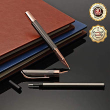Load image into Gallery viewer, Ballpoint 1.0mm Rollerball 0.7mm Pen Set With Black Ink,Smooth and Easy Writing Metal Pen for Great Birthday,Graduation,Pack of 2 Pens with 2 Extra Refills