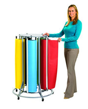 Load image into Gallery viewer, Angeles 5-Roll Paper Rack for Kids/Toddlers Arts & Crafts, Activity Supplies Dispenser/Holder for Daycare/Classroom/Homeschool/Preschool/Playroom