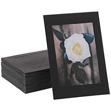 Load image into Gallery viewer, Cardboard Photo Picture Frame Kraft Paper Easel (Black, 4 x 6 In, 50 Pack)