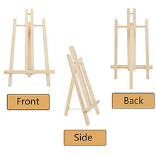 Load image into Gallery viewer, Jekkis 16 x 9.5 Inches Wooden Easel, 3 Packs Tabletop Display Easels, Art Craft Painting Easel Stand for Kids Artist Adults Students Classroom