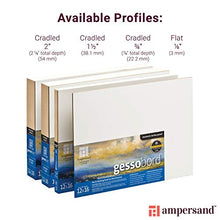 Load image into Gallery viewer, Ampersand Art Supply Gesso Wood Painting Panel: Museum Series Gessobord, 1/8 Inch Depth