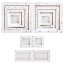 Load image into Gallery viewer, URATOT 12 Pieces Canvas Panels Artist Blank Canvas Assorted Size Art Canvas Blank Artist Blank Canvas Frame Multi Panel Canvas Boards Creative Blank Painting Panels for Painting
