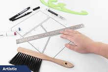 Load image into Gallery viewer, Pacific Arc 12 Inch Stainless Steel Ruler with Inch/Metric Conversion Table