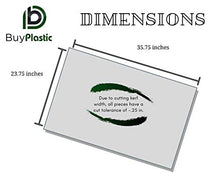 Load image into Gallery viewer, BuyPlastic Clear Acrylic Plexiglass Sheet Plastic, Choose 1/8" or 3/16" or 1/4" Thick, Size 24" x 36" and More, Plexi Glass for Crafts, Glass Replacement Board
