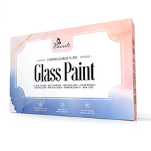 Load image into Gallery viewer, Glass Paint, Stained Glass Paint, Glass Color Paint for Wine Bottle, Light Bulbs and Ceramic (12 Colors x 0.84 fl.oz)