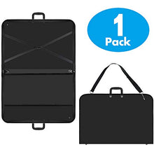 Load image into Gallery viewer, Black Art Portfolio Case Artist Carrying Case Artist Portfolios Case with Shoulder Strap (19x14.7x1.5 Inch)
