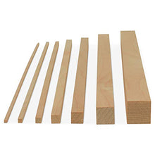 Load image into Gallery viewer, Square Wood Dowel Rod 36" x 1/2", Pack of 10 Square Wooden Dowel Sticks for Crafts and DIY, Birch Hardwood, by Woodpeckers