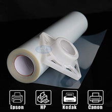 Load image into Gallery viewer, 54"x100ft. Screen Printing Film 1 roll Waterproof Inkjet Transparent Film for Water-Based Pigment and Dye Printers