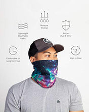 Load image into Gallery viewer, Spiral Tie Dye Neck Gaiter Mask Full Face Covering - Cool Breathable Lightweight Fabric Mouth Gator for Men & Women iHeartRaves