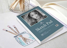 Load image into Gallery viewer, 100 Sheets 9 x 12 Inch Smooth Sketchpad For Drawing Pencils Pens Markers Sketching Coloring Sketch Pad Spiral Bound Sketchbook