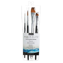 Load image into Gallery viewer, Princeton Aqua Elite, Series 4850, Synthetic Kolinsky Watercolor Paint Brush, 4 Piece Set